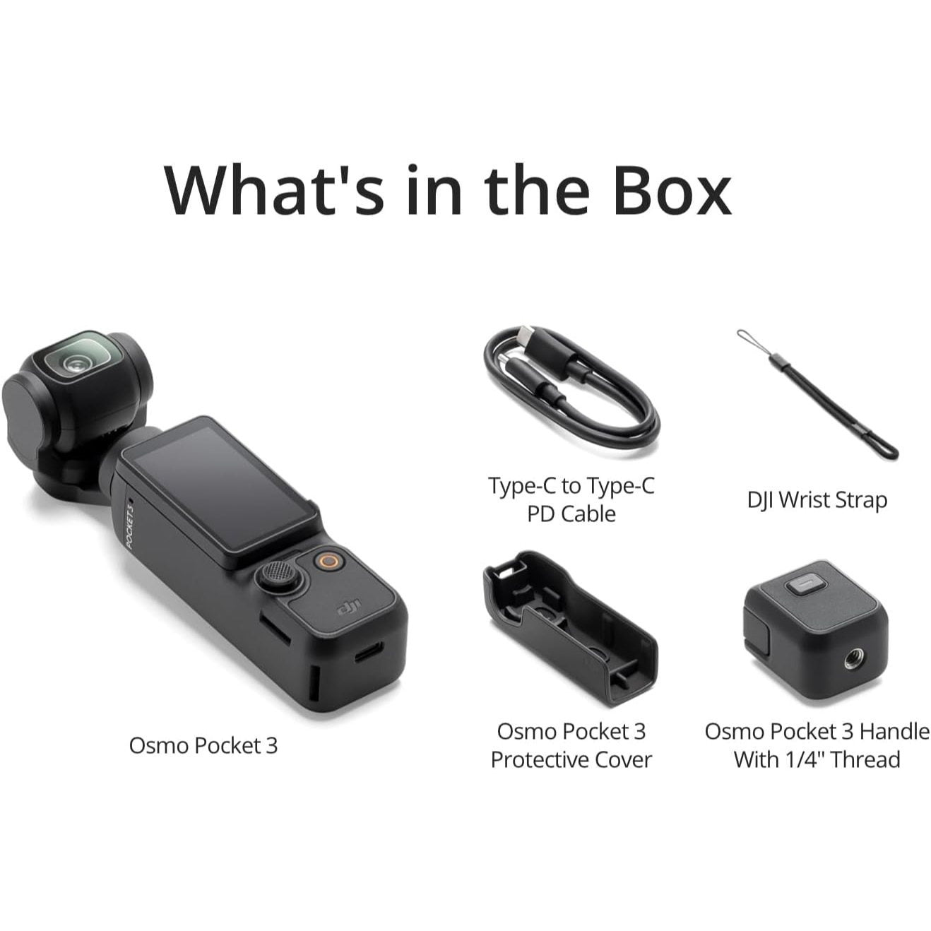 DJI Osmo Pocket 3 Vlogging Camera – 1" CMOS, 4K/120fps, 3‑Axis Stabilisation, Rotatable Touchscreen | Compact Video Camera | UK