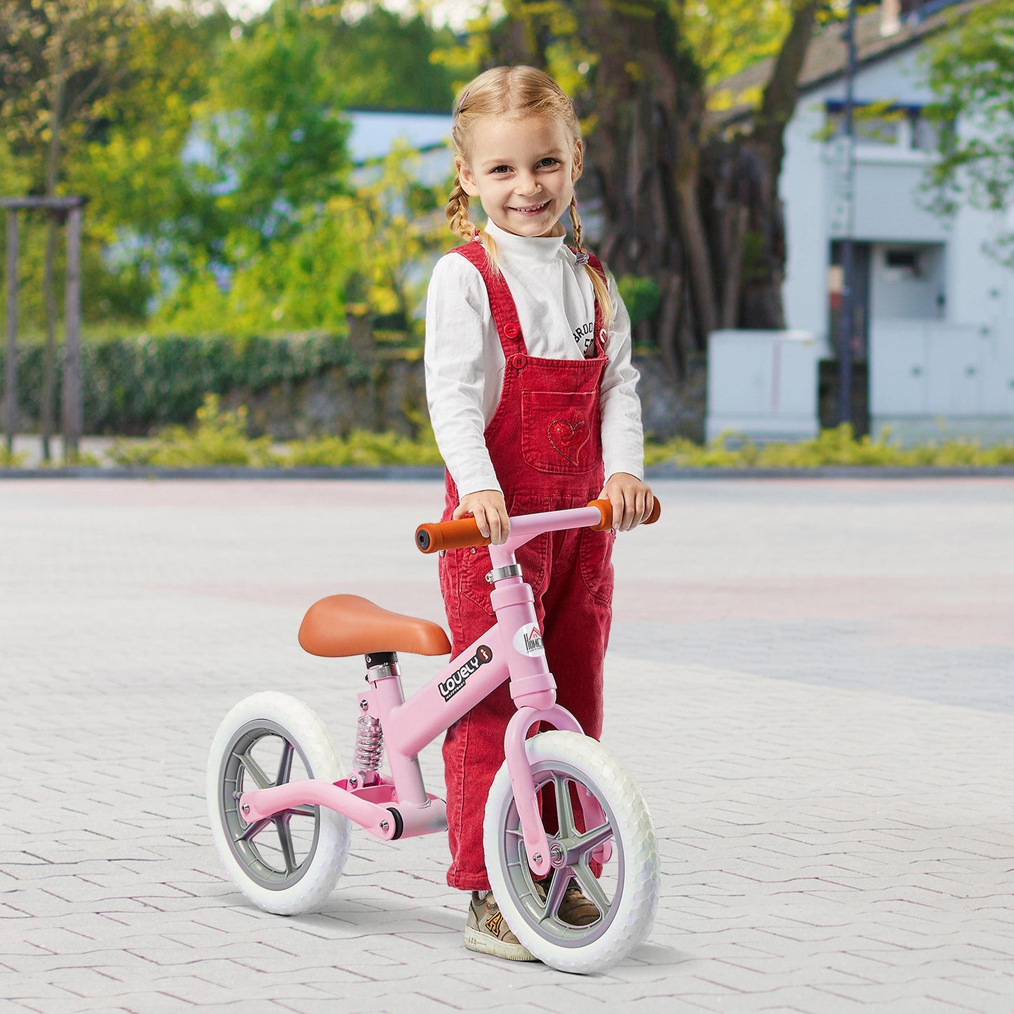 12" Kids Balance Bike | No Pedal Toddler Training Bike | Ages 2-5 | Pink