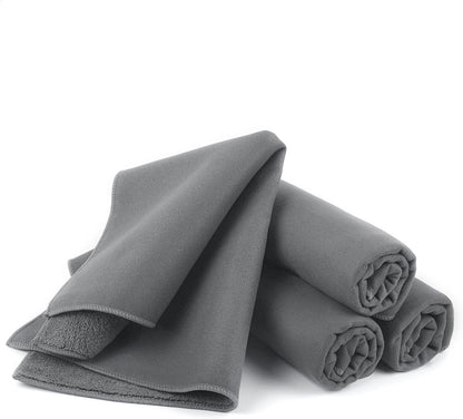 Microfibre Dish Cloths 6-Pack | Super Absorbent Quick-Dry Kitchen Cleaning Cloths with Scrubbing Side — 30 x 30 cm