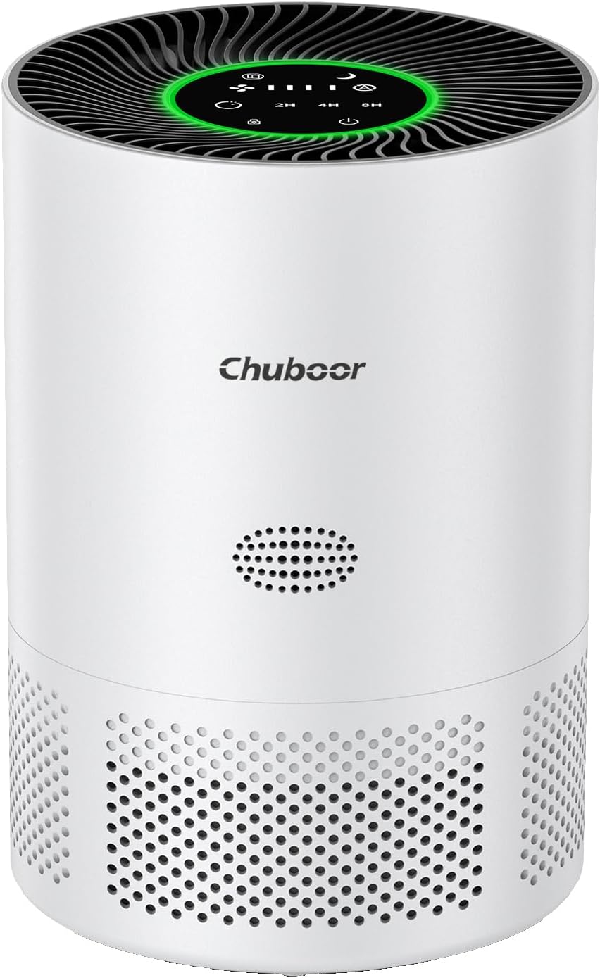CHUBOOR Smart Air Purifier PJ07 – H13 HEPA, CADR 250m³/h, App & Alexa Control, Quiet Sleep Mode
