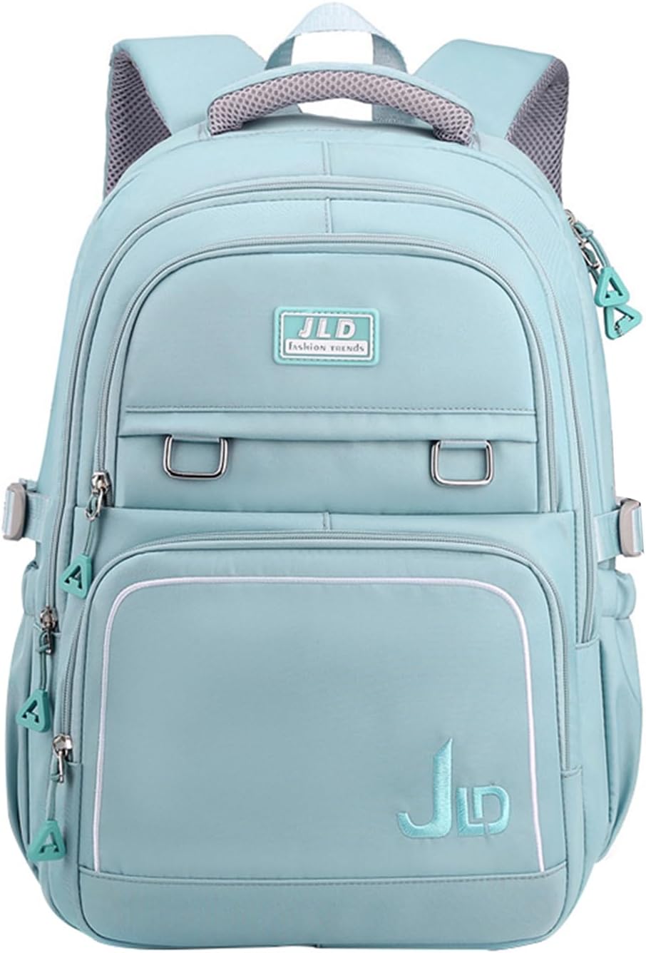 Women's & Teen Girls Laptop Backpack | 35L School & Travel Daypack with Anti-Theft Pocket — Grey