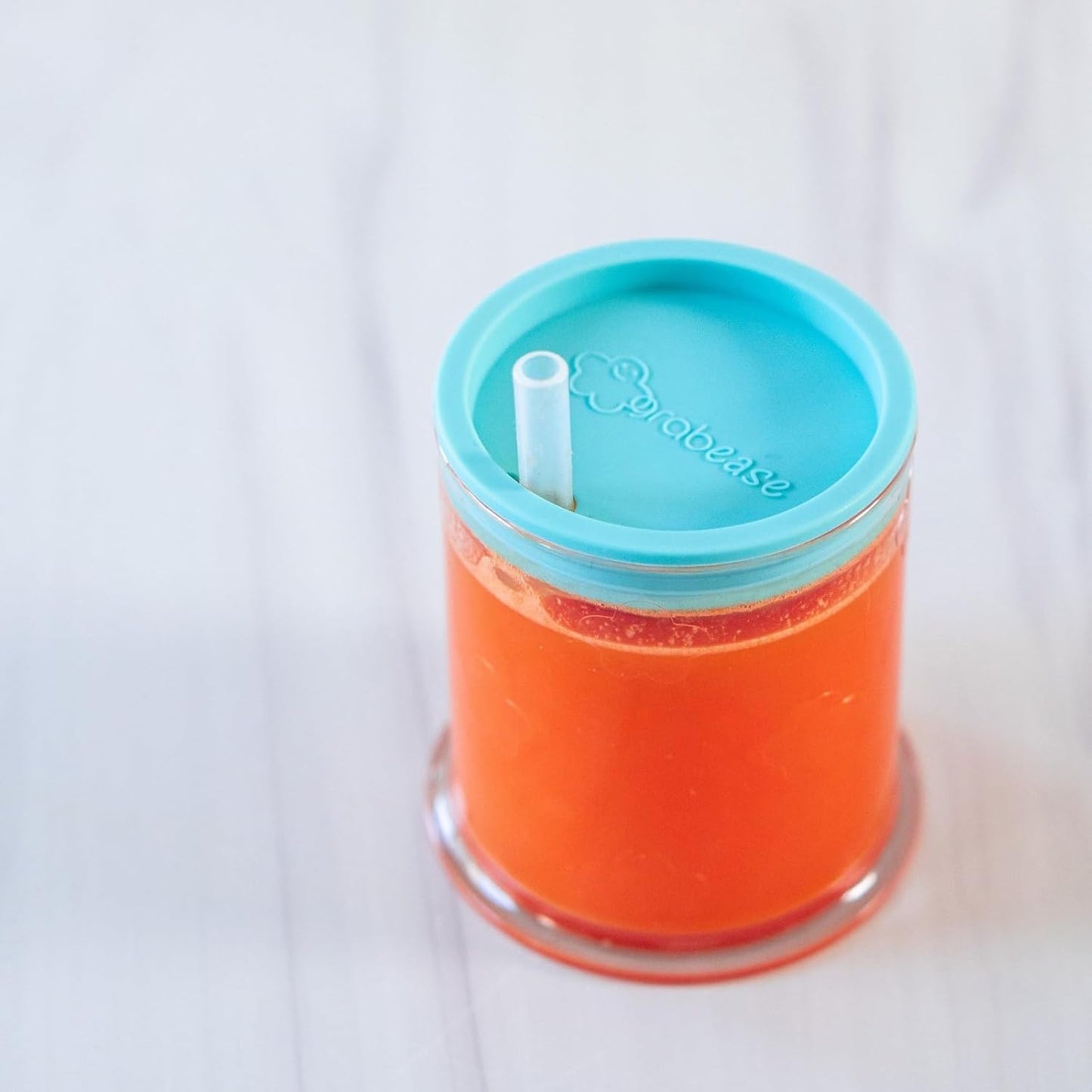 Grabease 3-in-1 Baby Training Cup – BPA-Free Silicone Sippy Cup with Straw, Lid & Mini Open Cup for 6+ Months – Leakproof, Easy-Clean Weaning Cup (Teal)