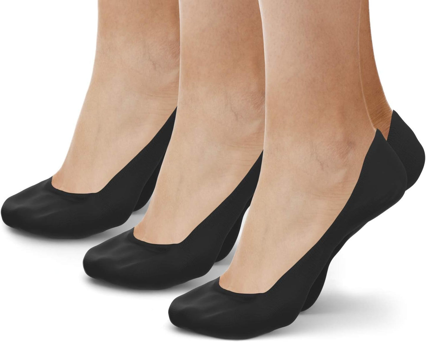 Physix Gear No‑Show Socks (Invisible) – Non‑Slip Low‑Cut Trainer Socks for Men & Women