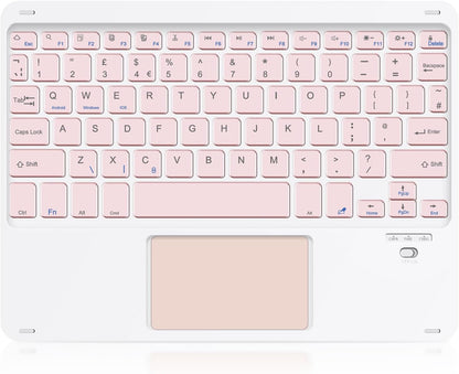 SOPPY Foldable Bluetooth Keyboard with Touchpad – USB Rechargeable Tri‑Fold Mini Wireless
