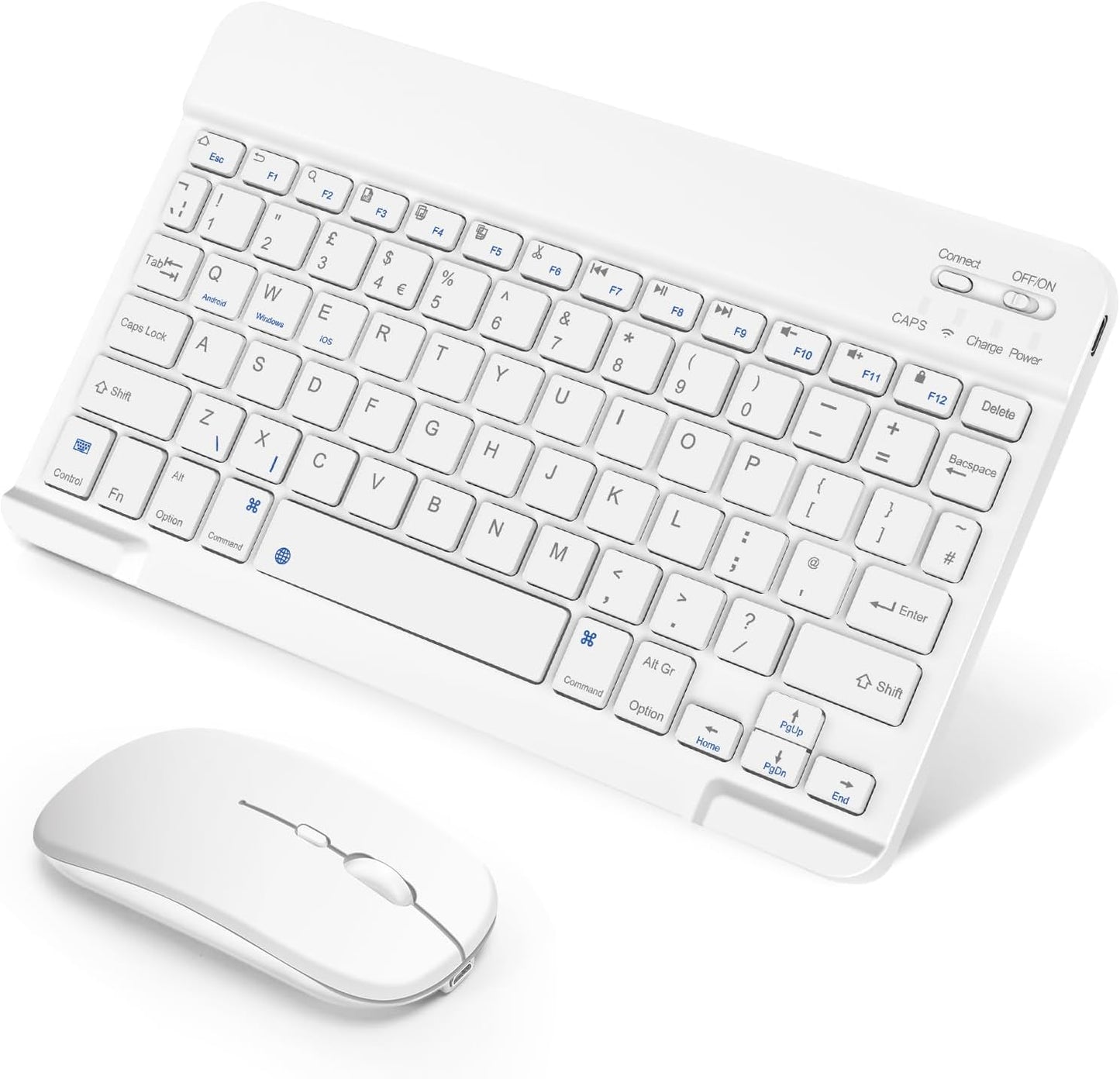 SOPPY Foldable Bluetooth Keyboard with Touchpad – USB Rechargeable Tri‑Fold Mini Wireless