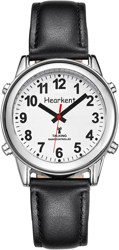 Atomic Talking Watch with Large Numbers – Self-Setting Watch with Expandable Strap