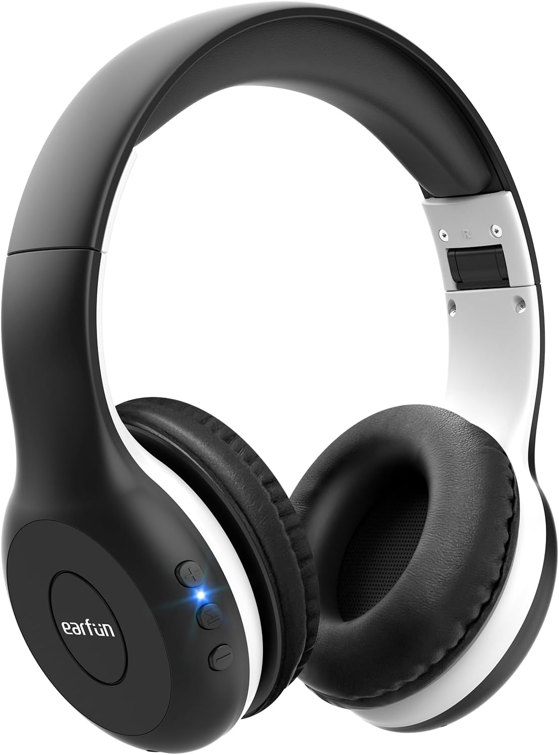 EarFun Kids Wireless Headphones – Bluetooth 5.4, Volume Limited 85/94dB, Foldable Over‑Ear with Mic (Orange)