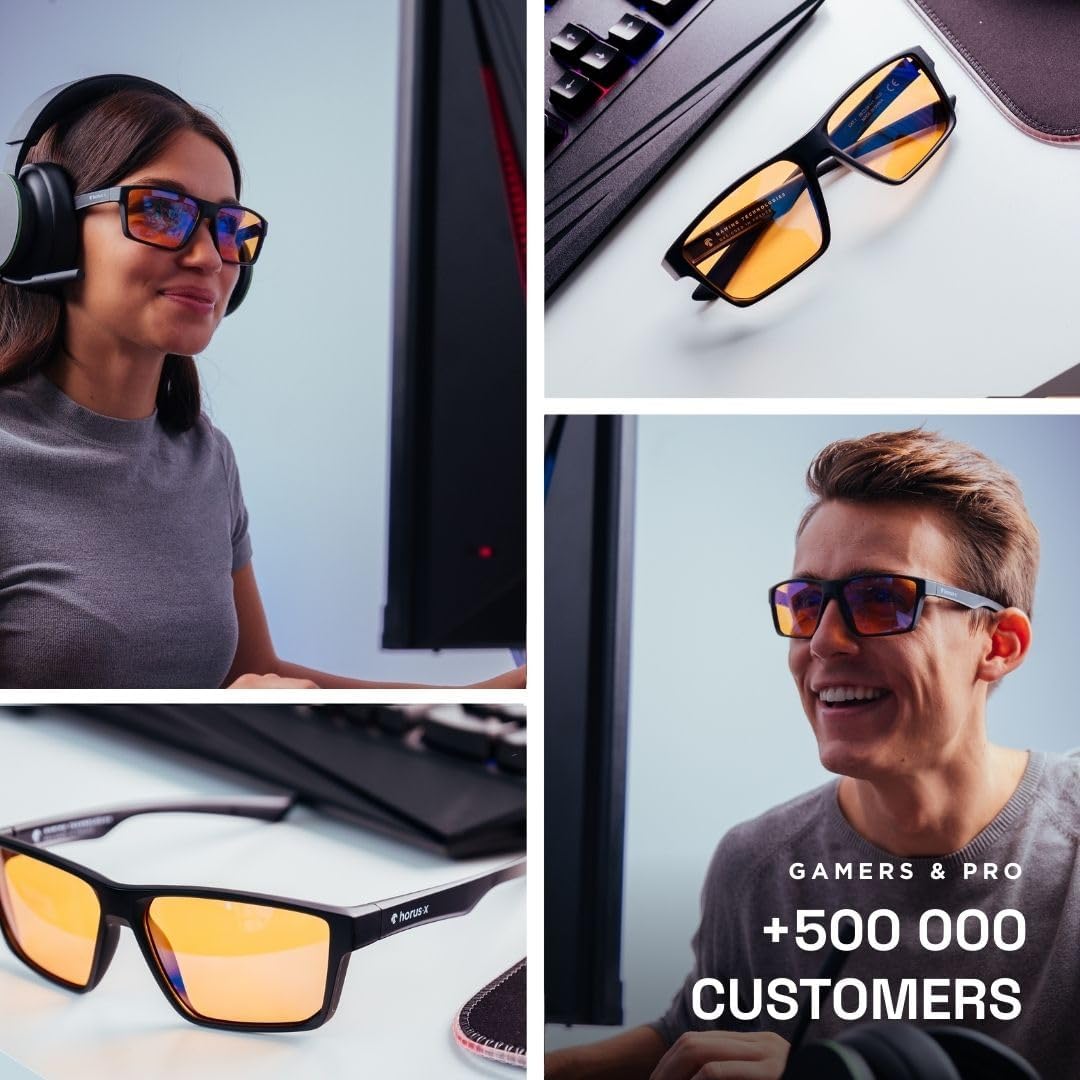 Horus X Blue Light Glasses V3 – Screen Glasses for Men & Women (Gaming & Everyday Use)
