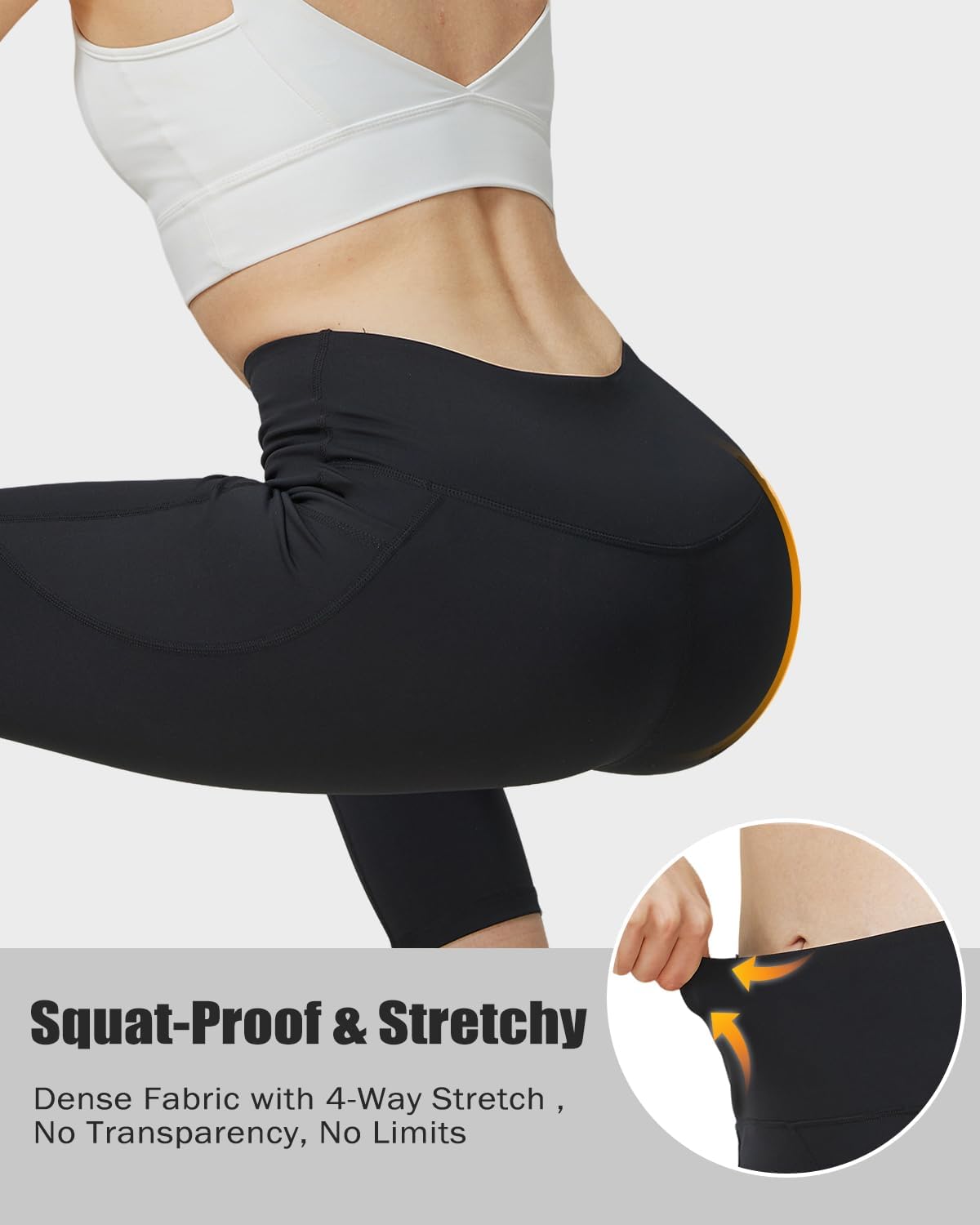 Zylioo Carpi Yoga Pants for Women – Cropped Workout Leggings with Pockets