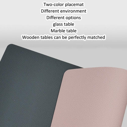 Placemats and Coaster Set of 6 – Double Thickened Dining Table Mats & Coasters | Waterproof Heat-Resistant | Pink
