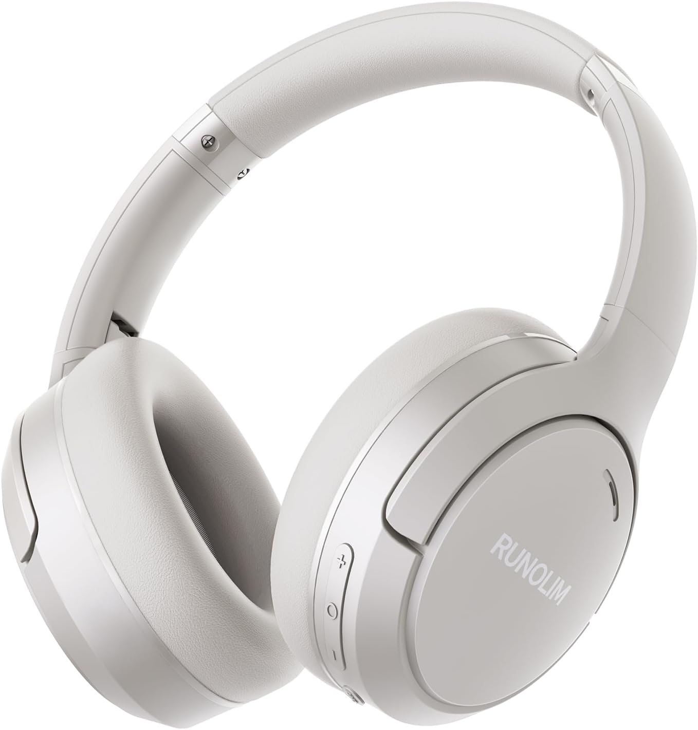 RUNOLIM Hybrid Active Noise Cancelling Headphones, Wireless Over Ear Bluetooth Headphones with Microphone, 70H Playtime, Foldable Wireless Headphones with HiFi Audio, Deep Bass for Home Travel Office
