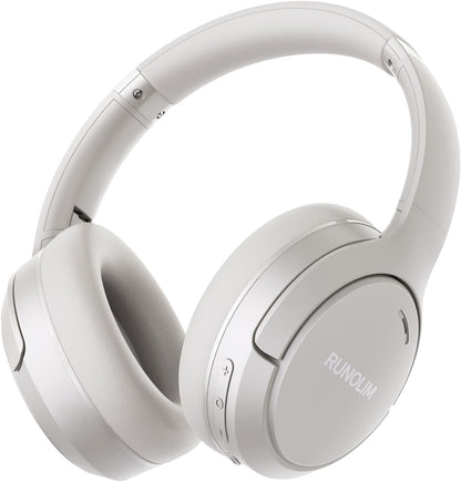 RUNOLIM Hybrid Active Noise Cancelling Headphones, Wireless Over Ear Bluetooth Headphones with Microphone, 70H Playtime, Foldable Wireless Headphones with HiFi Audio, Deep Bass for Home Travel Office