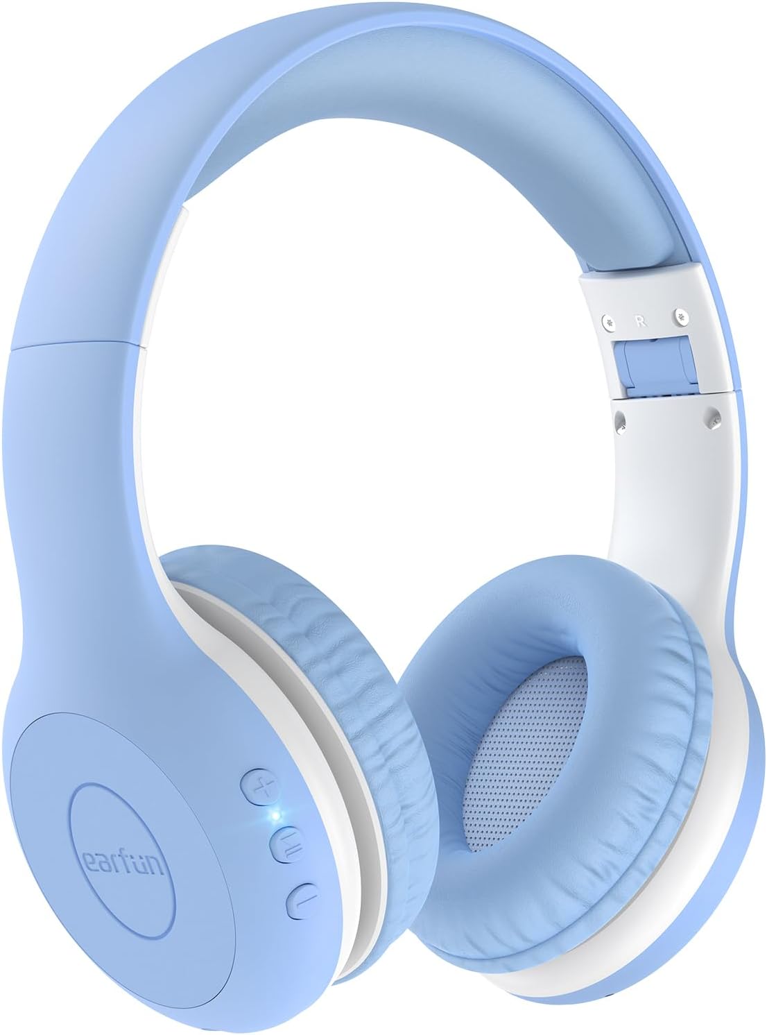 EarFun Kids Wireless Headphones – Bluetooth 5.4, Volume Limited 85/94dB, Foldable Over‑Ear with Mic (Orange)
