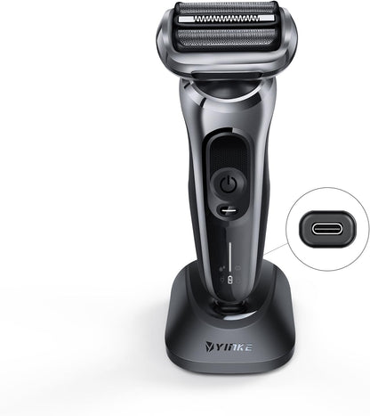 YINKE 3.5V–12V Charging Base for Braun Electric Shavers – Compatible with Series 3/5/6/7/8/9 (Travel Stand)