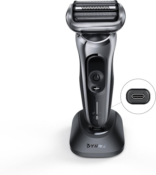 YINKE 3.5V–12V Charging Base for Braun Electric Shavers – Compatible with Series 3/5/6/7/8/9 (Travel Stand)