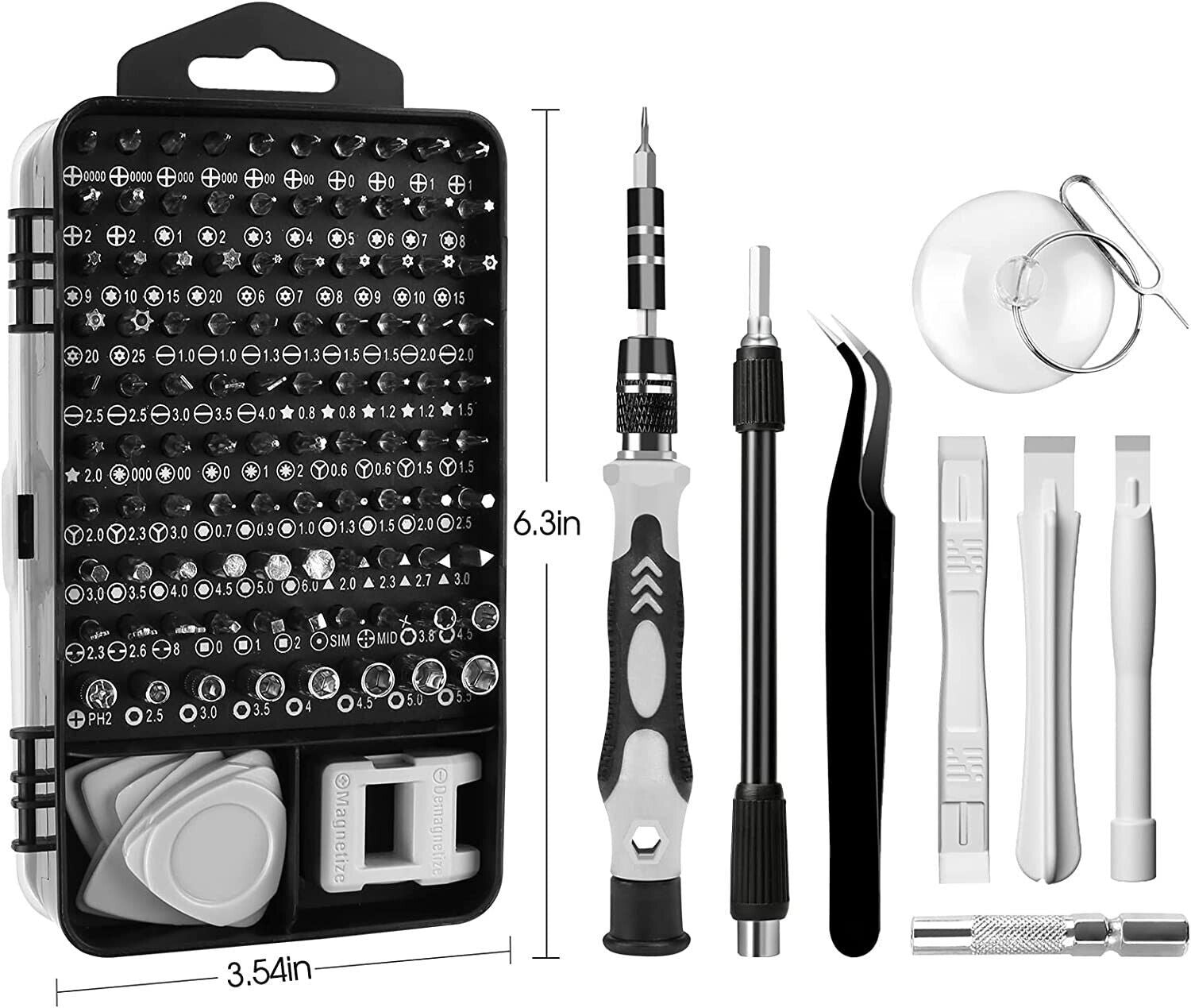 117 in 1 Magnetic Precision Screwdriver Set – PC Phone & Electronics Repair Tool Kit