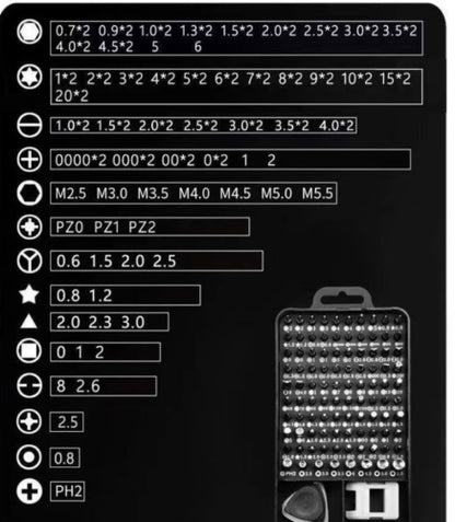 117 in 1 Magnetic Precision Screwdriver Set – PC Phone & Electronics Repair Tool Kit