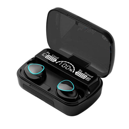Bluetooth Wireless Headphones – TWS In-Ear Earbuds with LED Display Noise Cancellation Waterproof – Mini Pods
