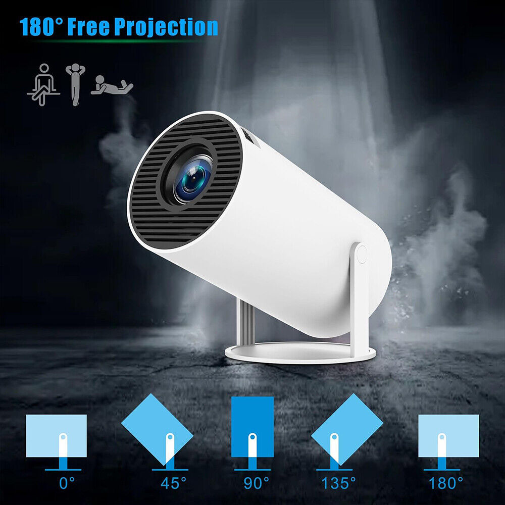 5G 4K Smart LED Projector – HD WiFi Bluetooth Home Theatre Projector with Android HDMI USB Autofocus & Screen Mirroring