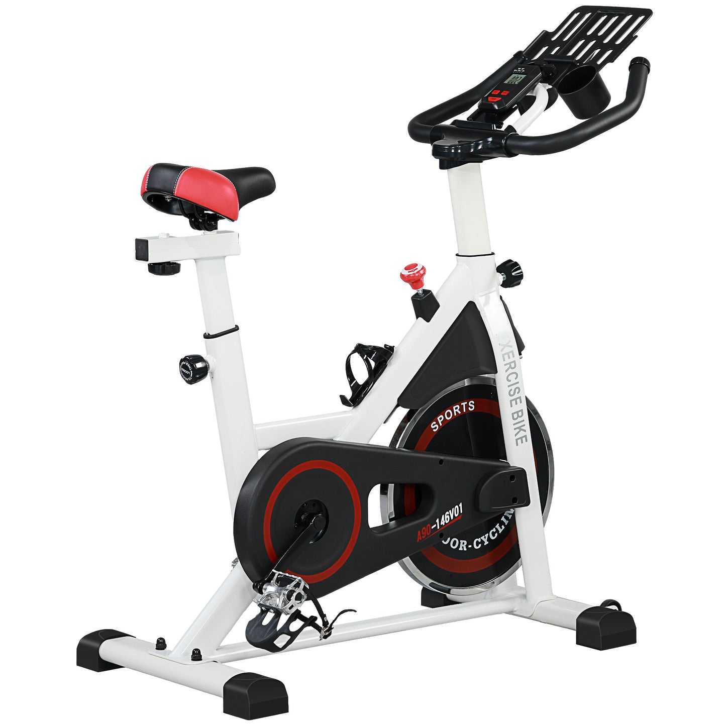 AFLOIA Exercise Bike | 8kg Flywheel Indoor Cycling Machine | White