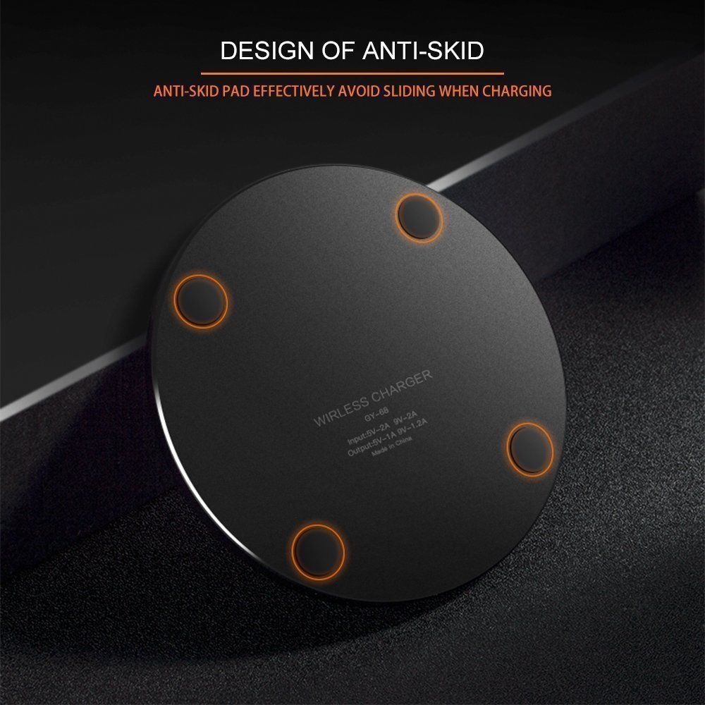 30W Fast Wireless Charger Stand – Qi-Certified Charging Pad for iPhone, Samsung, AirPods & All Qi-Enabled Devices – Slim, Case-Friendly, Type-C Port