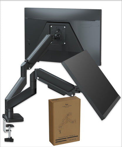 Dual 32" Monitor Arm Desk Mount – Height Adjustable, VESA Compatible, Cable Management (NZ‑ARM‑04)