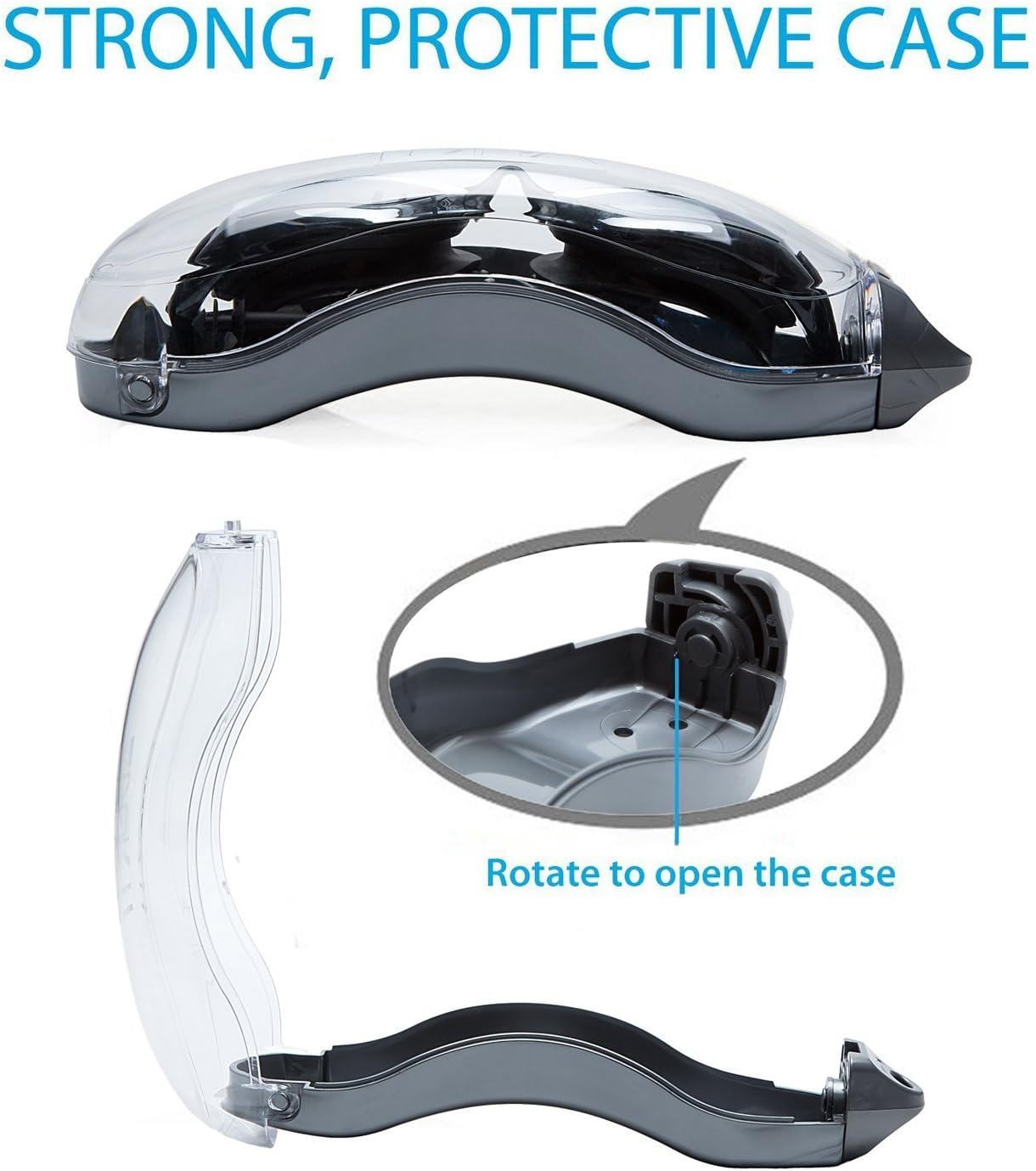 Adjustable Swimming Goggles and Cap Set – Adult Swim Goggles with Nose Clip & Earplugs