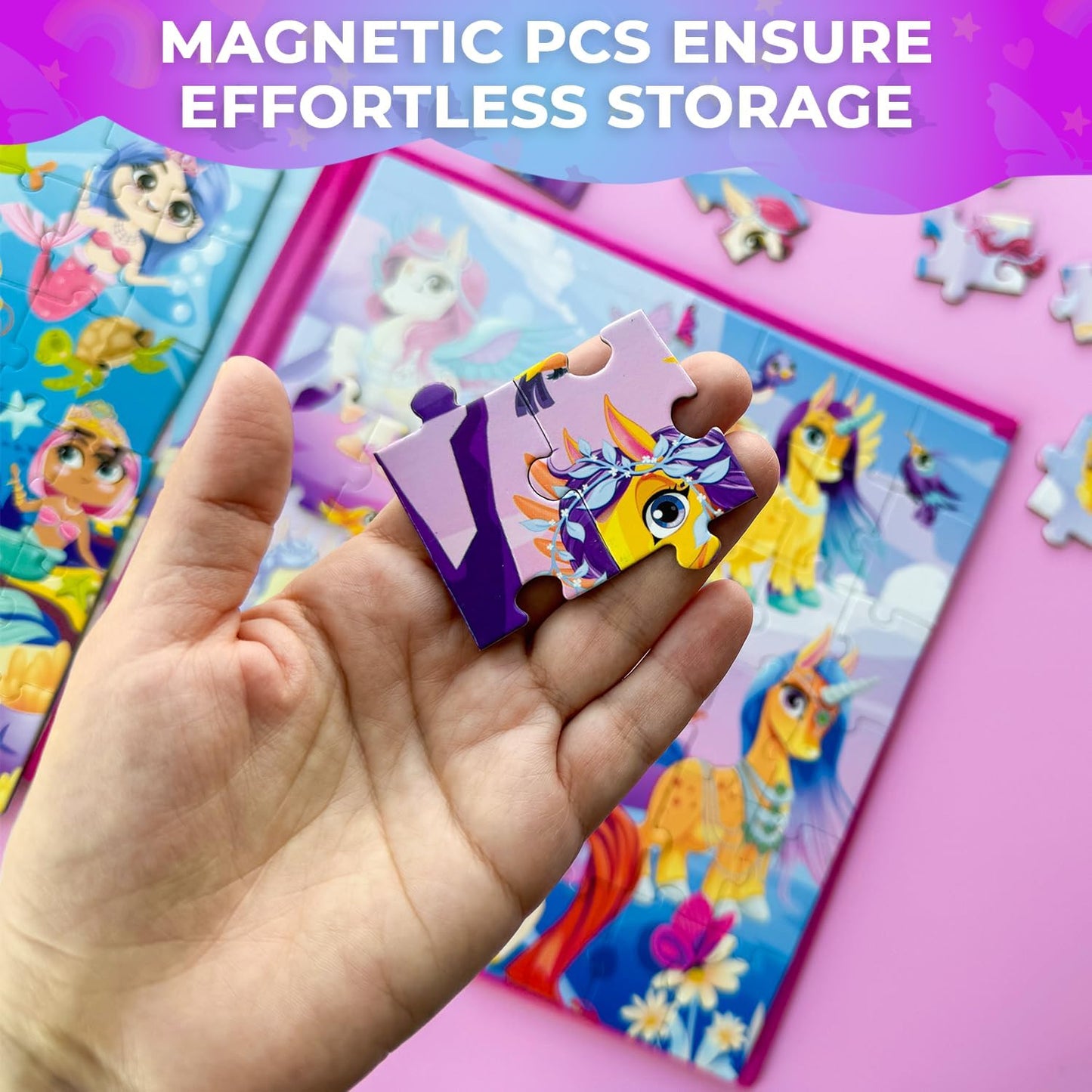 Magnetic Travel Puzzle Set for Kids | 2 x 48 Pieces, Car Activity Puzzle — Ages 2–6