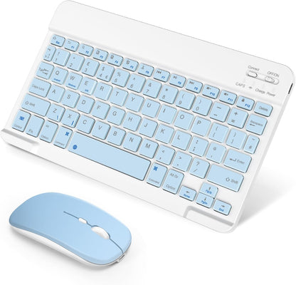 SOPPY Foldable Bluetooth Keyboard with Touchpad – USB Rechargeable Tri‑Fold Mini Wireless