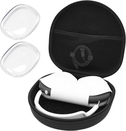 ProCase Hard Case for AirPods Max – Travel Carrying Headphone Case with Silicone Earpad Covers + Mesh Pocket