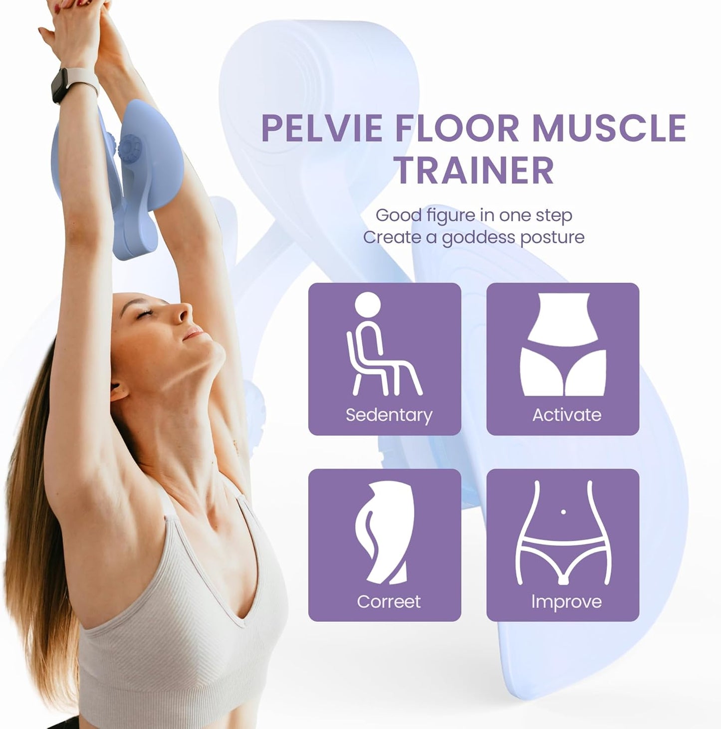 Harphia Multifunctional Leg Shaper & Pelvic Floor Trainer – Home Fitness Equipment for Postpartum Recovery, Leg Slimming, Body Shaping & Pelvic Correction – Unisex, Portable & Durable