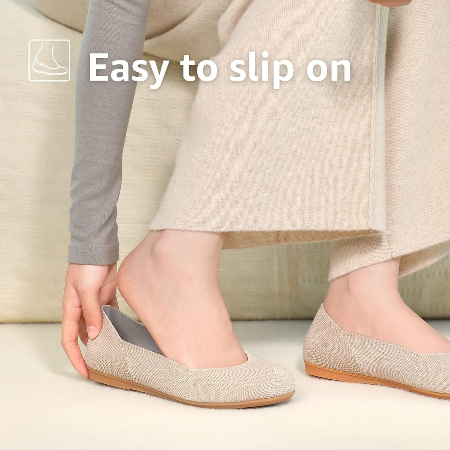 Bacia Women's Ballet Flats – Washable Comfortable Pumps for Office, Work & Casual Wear | UK