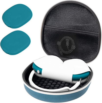 ProCase Hard Case for AirPods Max – Travel Carrying Headphone Case with Silicone Earpad Covers + Mesh Pocket