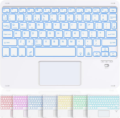 SOPPY Foldable Bluetooth Keyboard with Touchpad – USB Rechargeable Tri‑Fold Mini Wireless