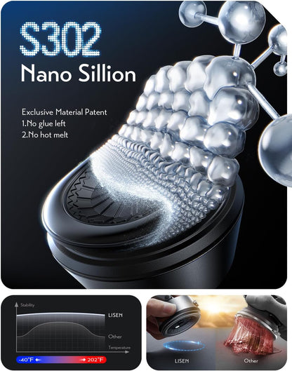 LISEN Car Phone Holder Mount – Electronic Suction Cup, 360° Rotation, Fits 4.0–7.6" Phones
