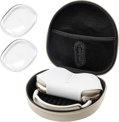 ProCase Hard Case for AirPods Max – Travel Carrying Headphone Case with Silicone Earpad Covers + Mesh Pocket