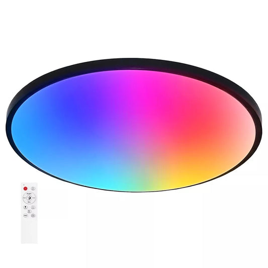 RGB LED Ceiling Light 28W | With Remote Control | IP44 Bathroom Light Fixture