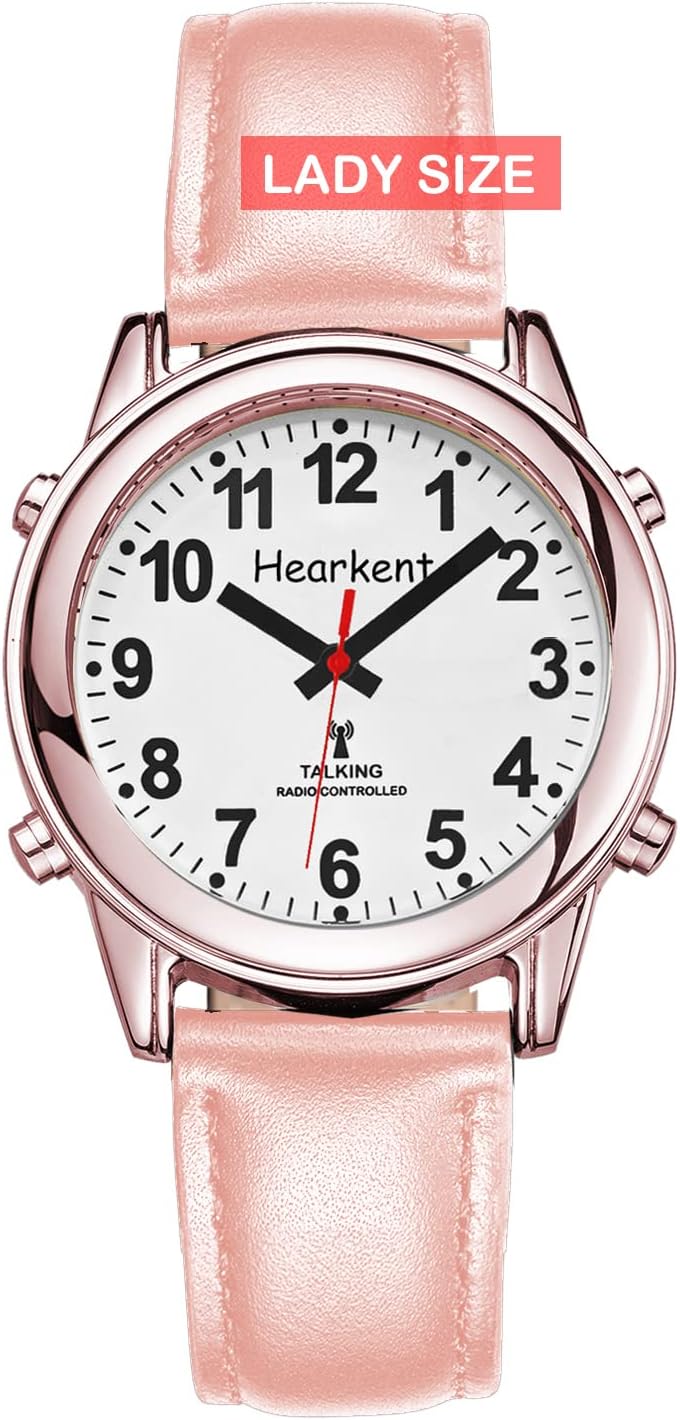 Atomic Talking Watch with Large Numbers – Self-Setting Watch with Expandable Strap