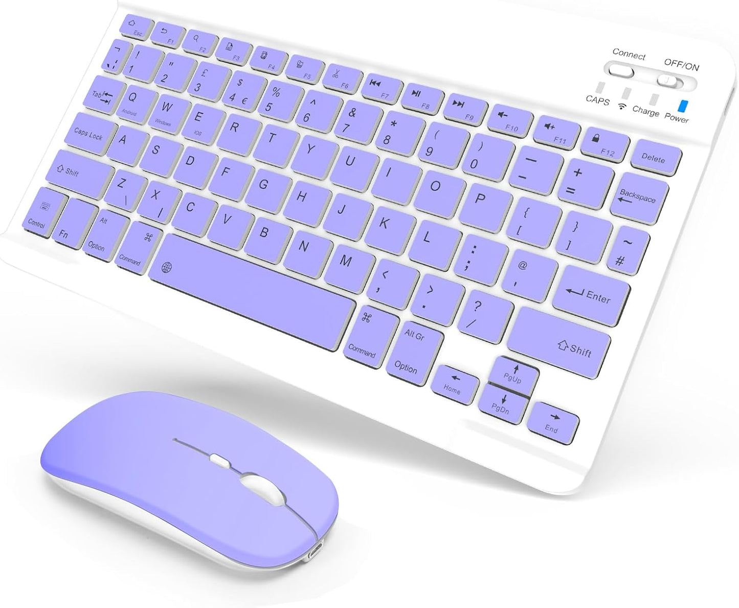 SOPPY Foldable Bluetooth Keyboard with Touchpad – USB Rechargeable Tri‑Fold Mini Wireless