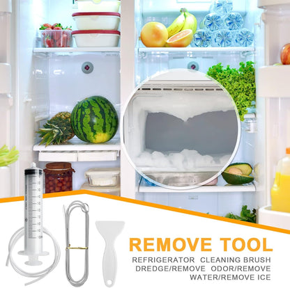 Fridge Drain Hole Cleaning Brush Kit 8-Piece | Reusable Drain Pipe Dredging Tool for Refrigerators & Wine Cabinets