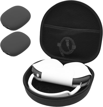 ProCase Hard Case for AirPods Max – Travel Carrying Headphone Case with Silicone Earpad Covers + Mesh Pocket