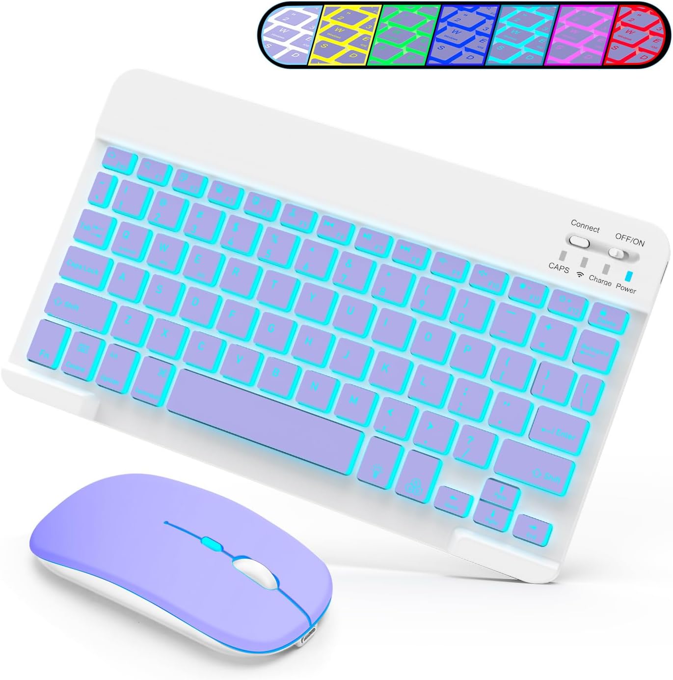 SOPPY Foldable Bluetooth Keyboard with Touchpad – USB Rechargeable Tri‑Fold Mini Wireless