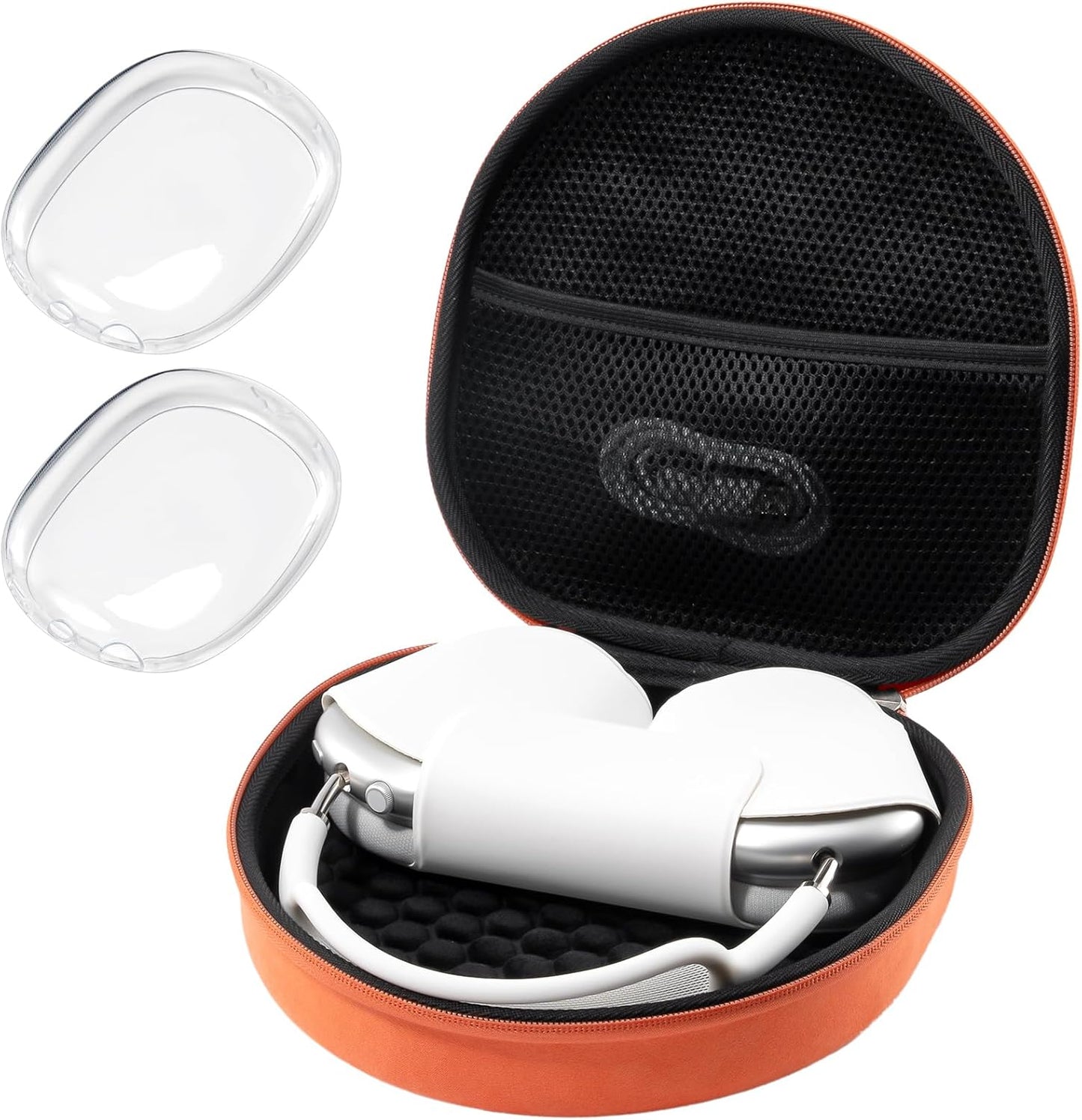 ProCase Hard Case for AirPods Max – Travel Carrying Headphone Case with Silicone Earpad Covers + Mesh Pocket