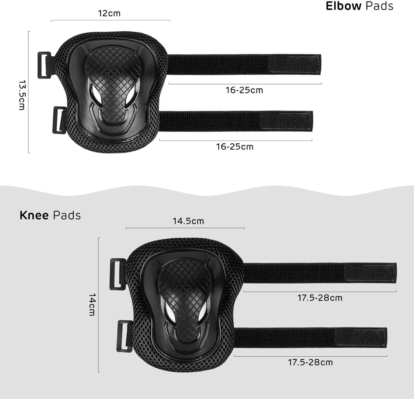Kids Protective Helmet and Pads Set (Age 5-12) – Includes Skateboard, Knee, Elbow & Wrist Pads for Roller Skating, Cycling, Scooters, and Extreme Sports