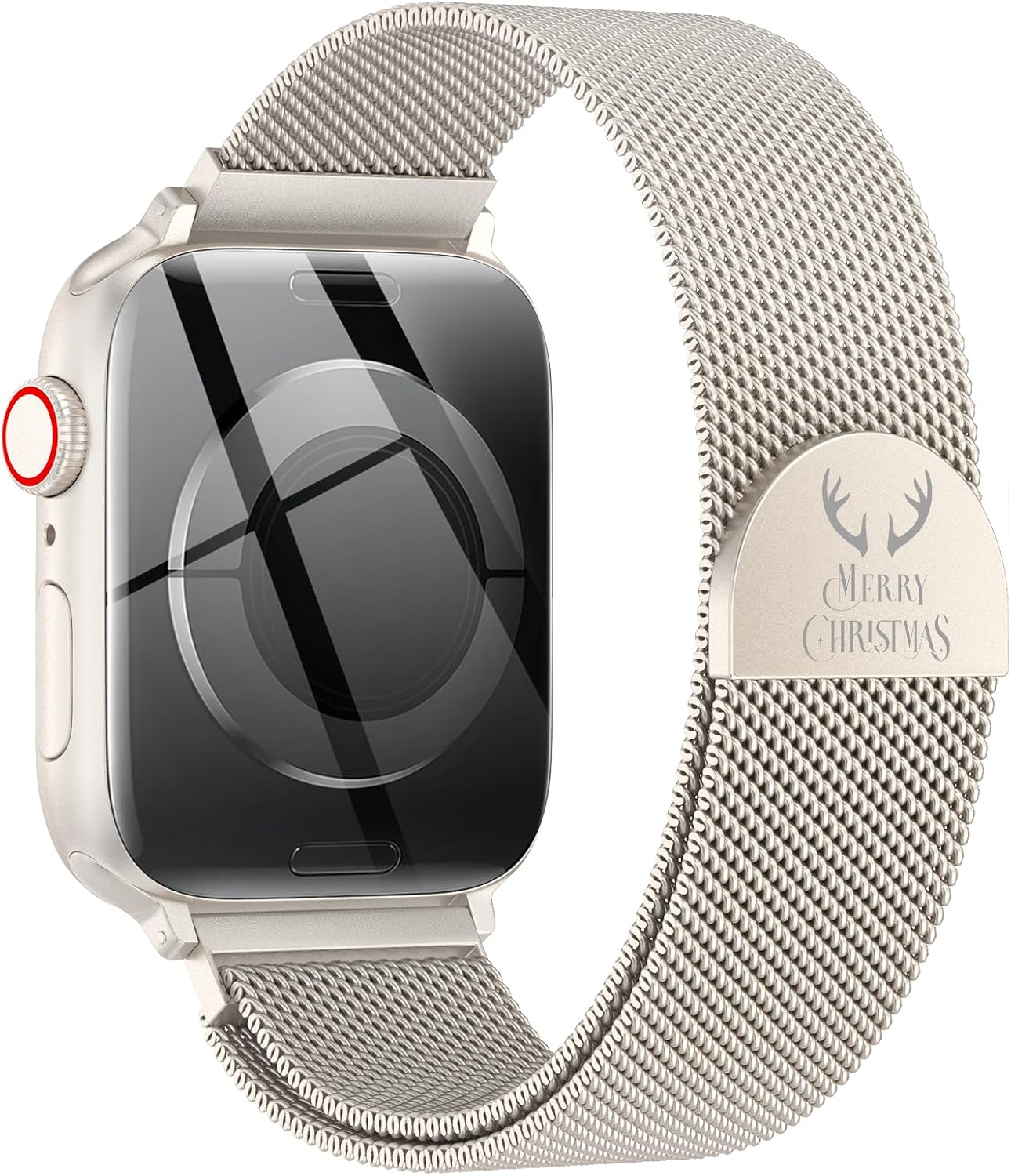 Milanese Loop Metal Watch Strap for Apple Watch – Magnetic Clasp, Adjustable (38–49mm)