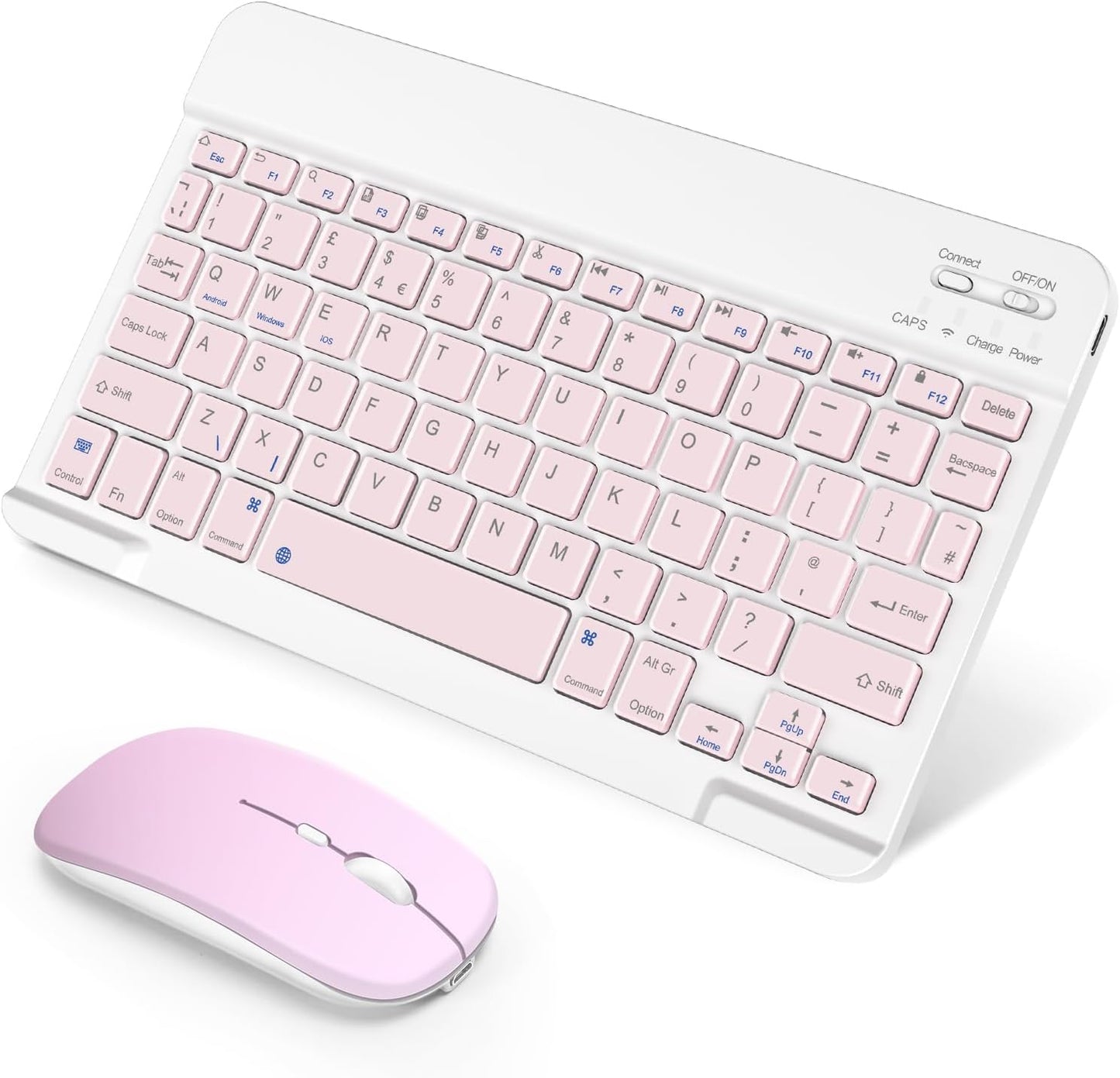 SOPPY Foldable Bluetooth Keyboard with Touchpad – USB Rechargeable Tri‑Fold Mini Wireless