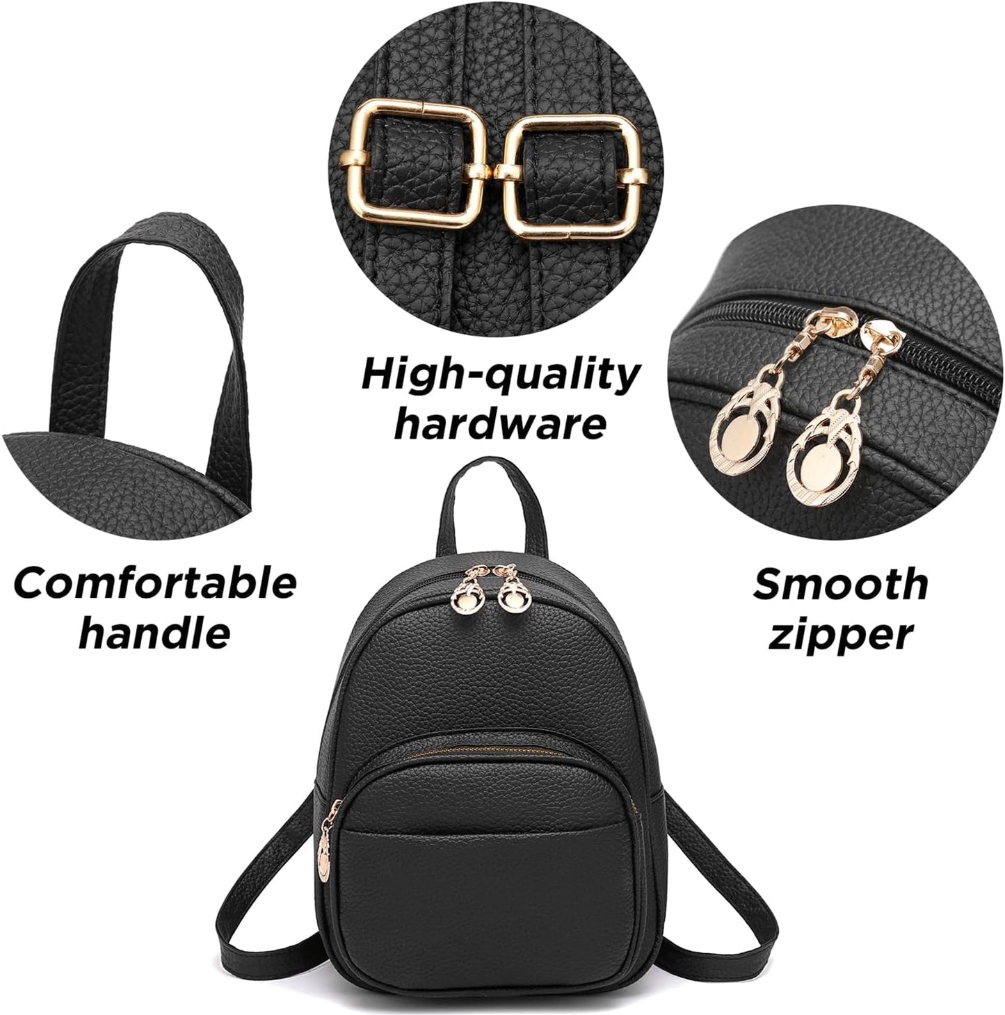 Barsine Girl's Mini Backpack Purse | Cute Small Rucksack | Casual Everyday Bag