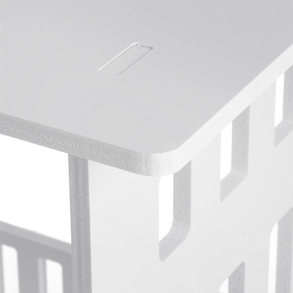Small Bedside Table Cabinet – Side Coffee Table with Storage Rack | Slim, 2-Tier Design for Bedroom, Living Room, Bathroom