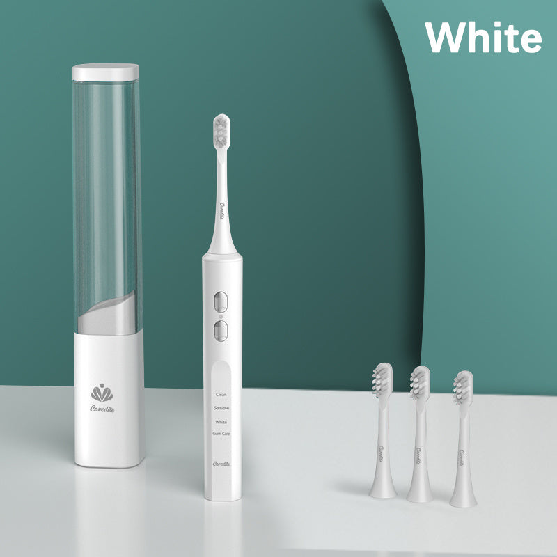 4 Cleaning Modes | 3 Intensity Levels | 45-Day Battery Life | Portable & Hygienic Design - White