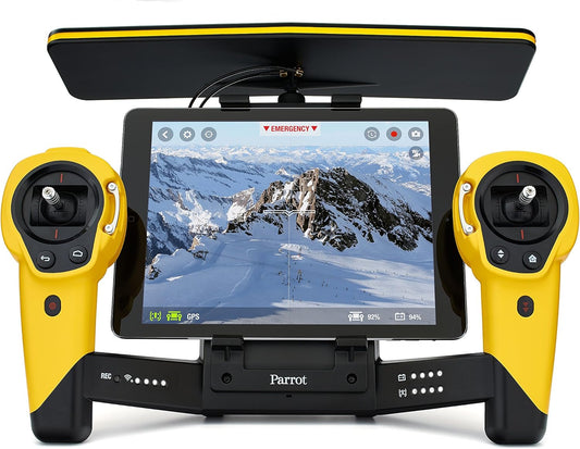 Parrot Skycontroller – Yellow | Extended Range Controller for Bebop Drone with Dual Joysticks & FPV Compatibility